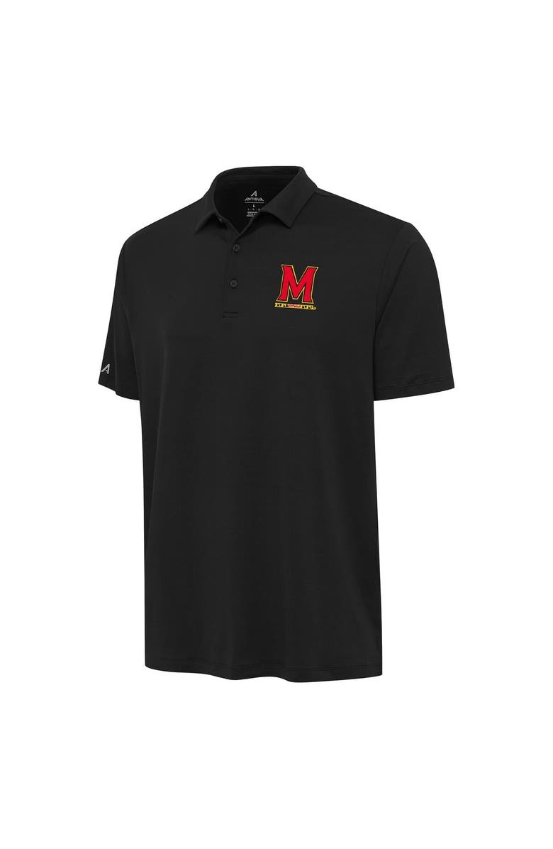ANTIGUA Men's Antigua Black Maryland Terrapins Reprocess Polo, Alternate, color, 