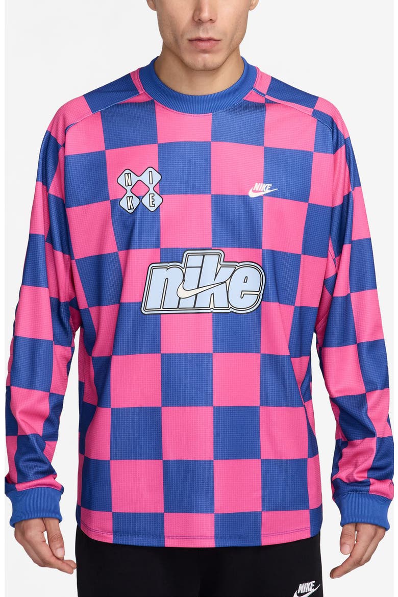 Goalie Away Oversize T-Shirt, Main, color, GAME ROYAL/ PINKSICLE