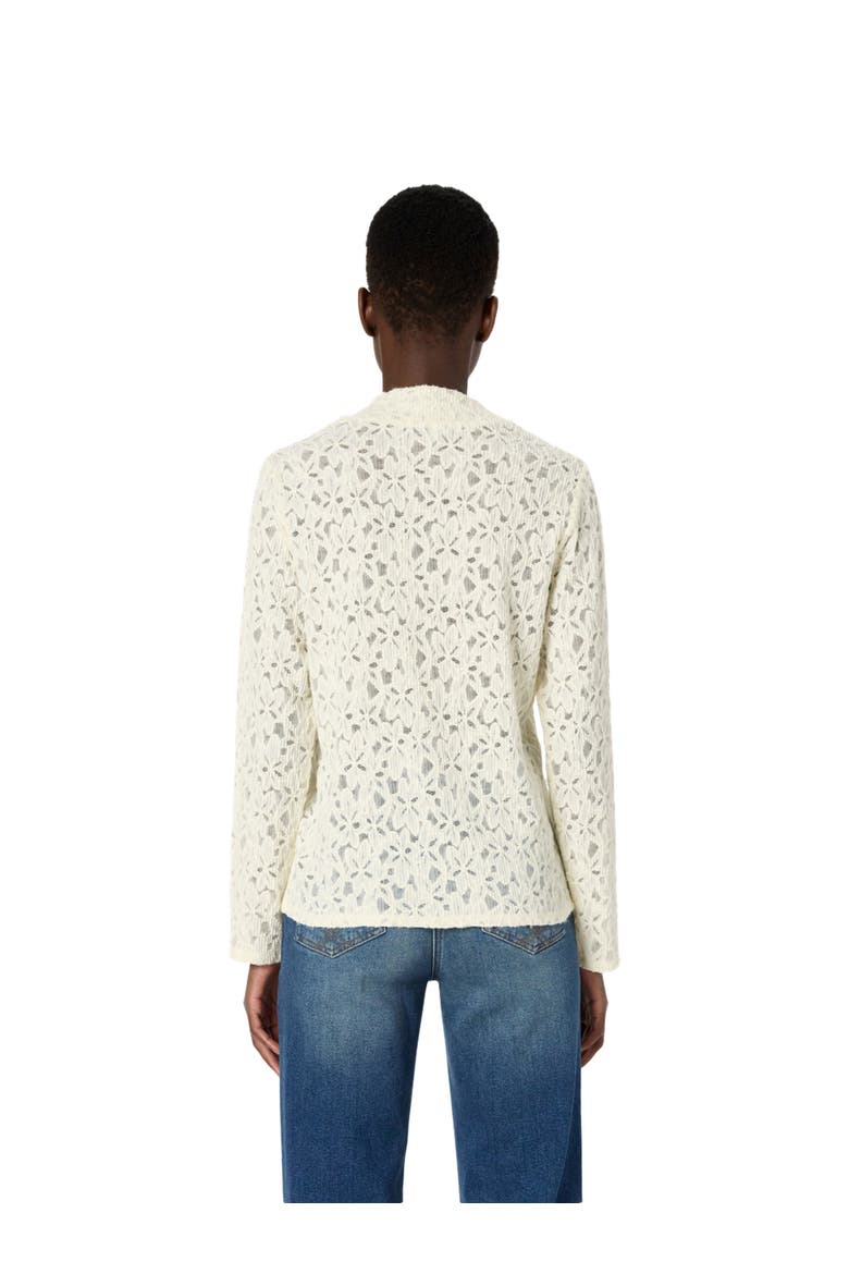 Harmonie Lace Knitted Top, Alternate, color, Ecru