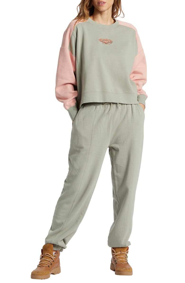 Billabong Hike Date Colorblock Sweatshirt, Alternate, color, 