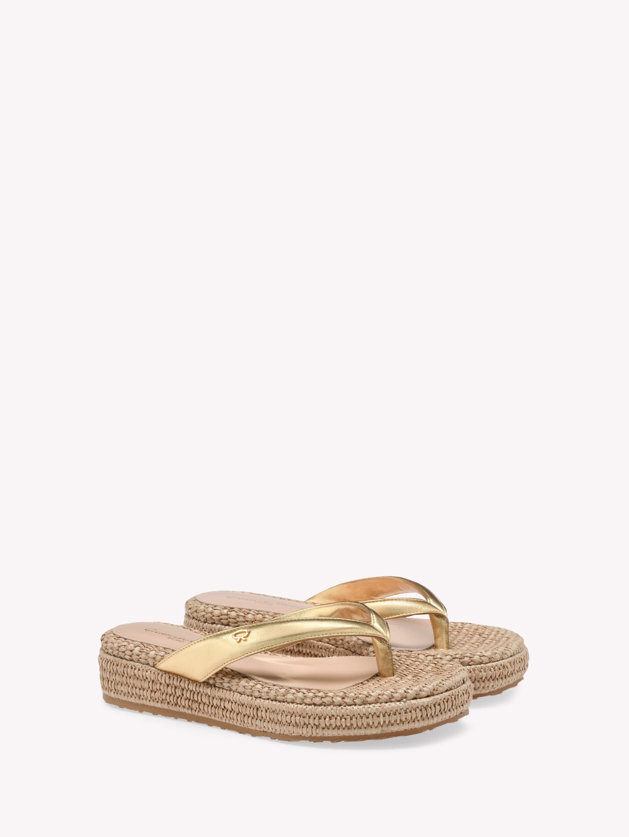 Gianvito Rossi Thaiti Thong  Sandals, Alternate, color, Metallic Gold