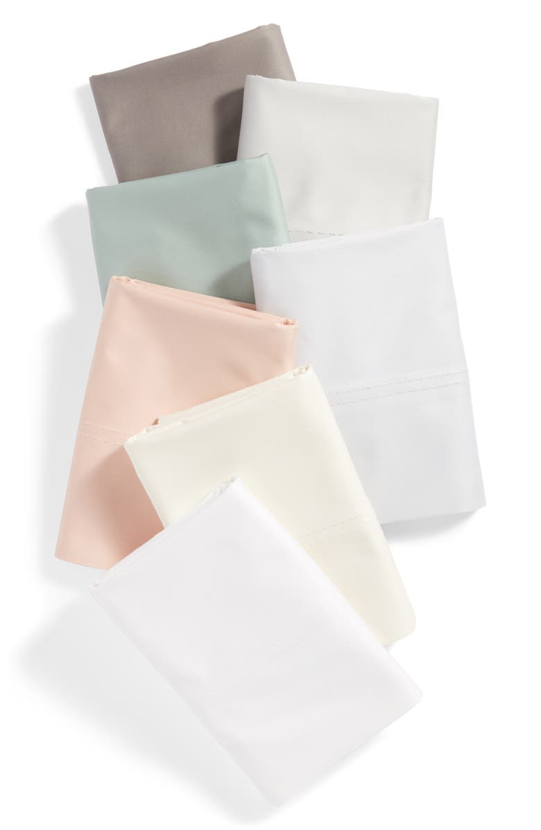 Nordstrom 400 Thread Count Organic Cotton Pillowcases, Alternate, color, Grey Vapor