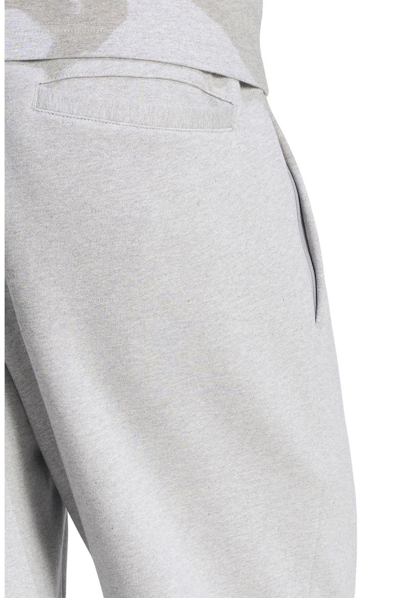 Trefoil Essentials Fleece Sweatpants, Alternate, color, MEDIUM GREY HEATHER