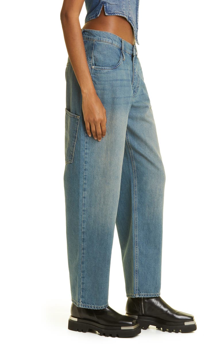 Miaou Echo Drop Crotch Low Rise Baggy Jeans, Alternate, color, 