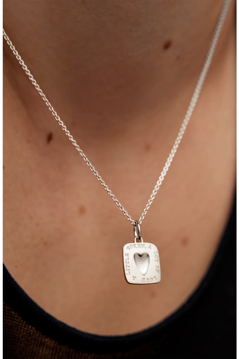 Love Token Pendant, Alternate, color, STERLING SILVER