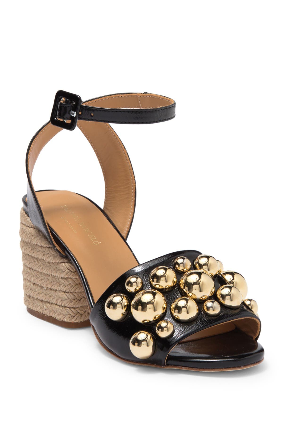 Paloma Barcelo Uma Studded Leather Espadrille Sandal, Main, color, 