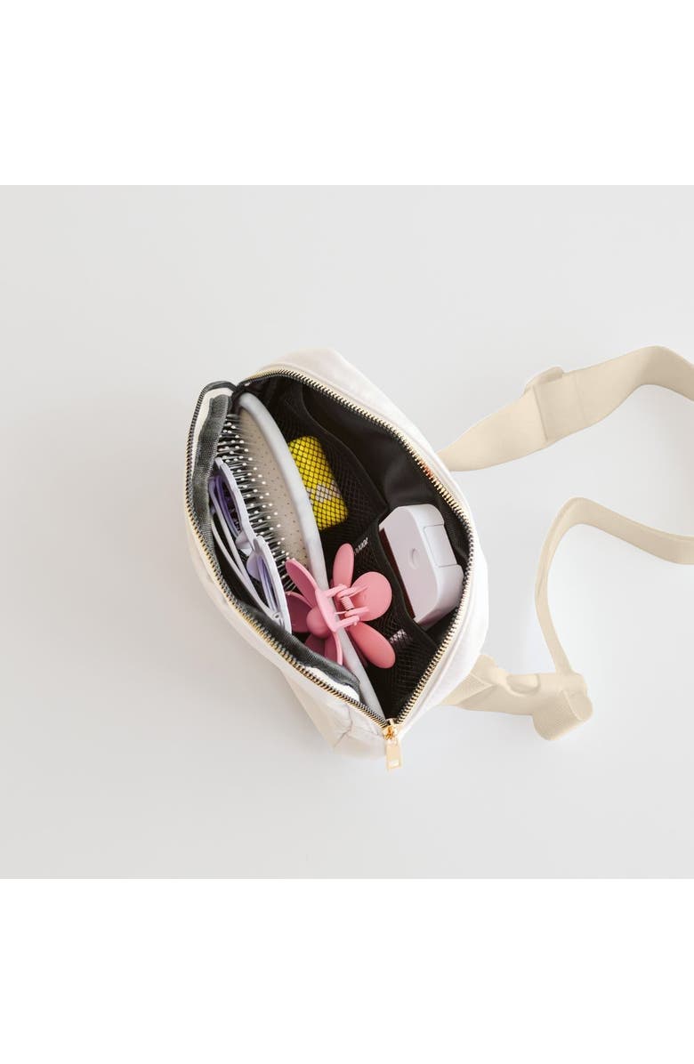 Sweet Wink Bow Patch Belt Bag, Alternate, color, Ivory