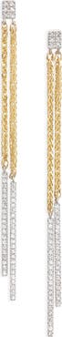 Meira T Diamond Pavé Chain Drop Earrings