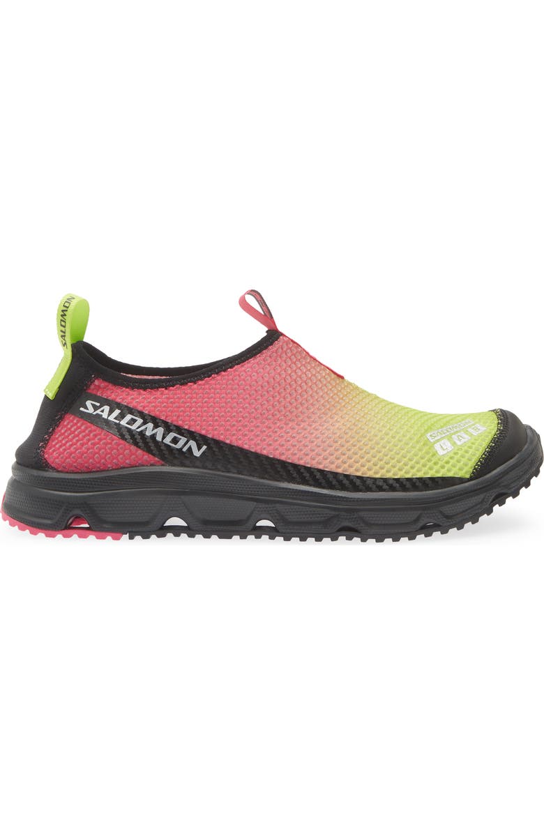 Salomon Gender Inclusive RX Moc 3.0 Slip-On Sneaker, Alternate, color, Pink Yarrow/ Acid Lime