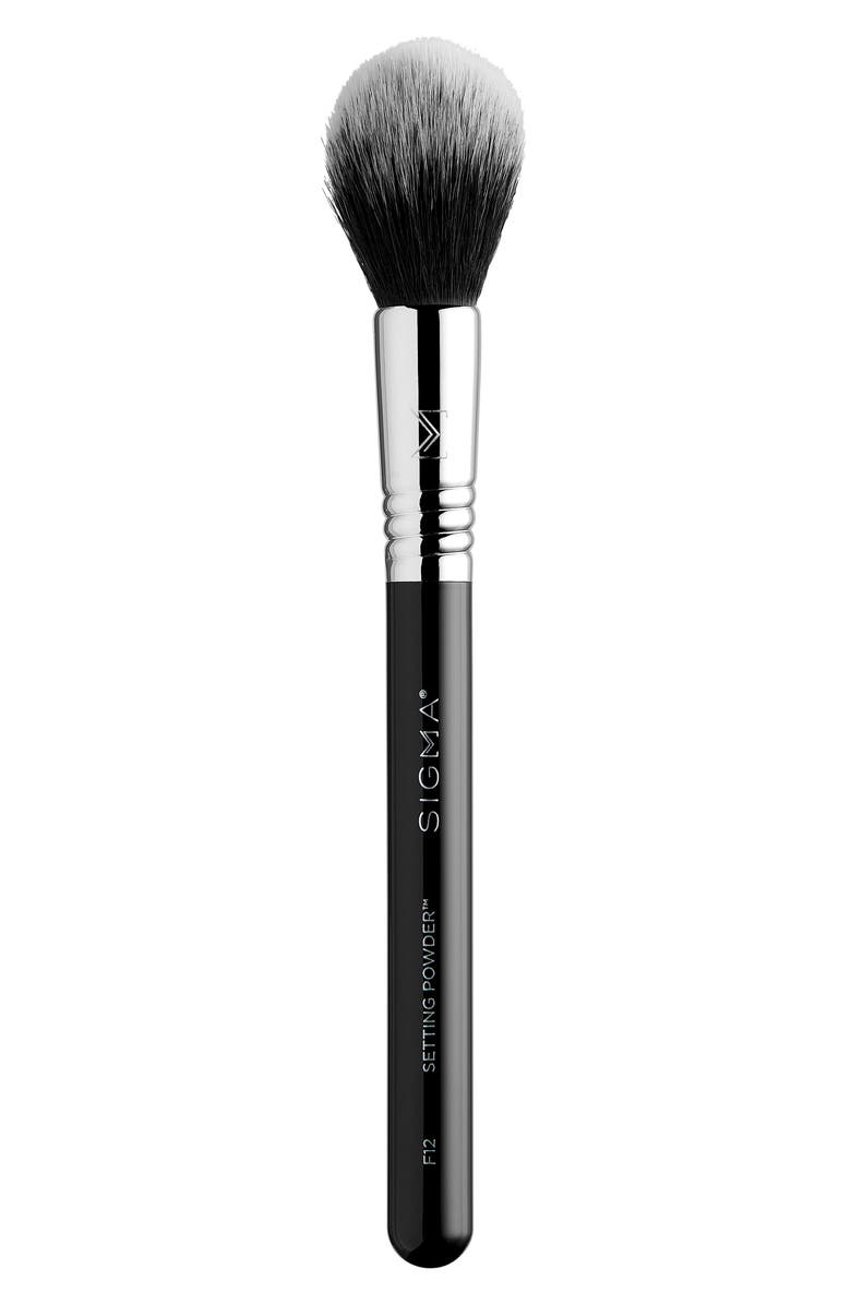 Sigma Beauty F12 Setting Powder Brush, Main, color, Black Chrome