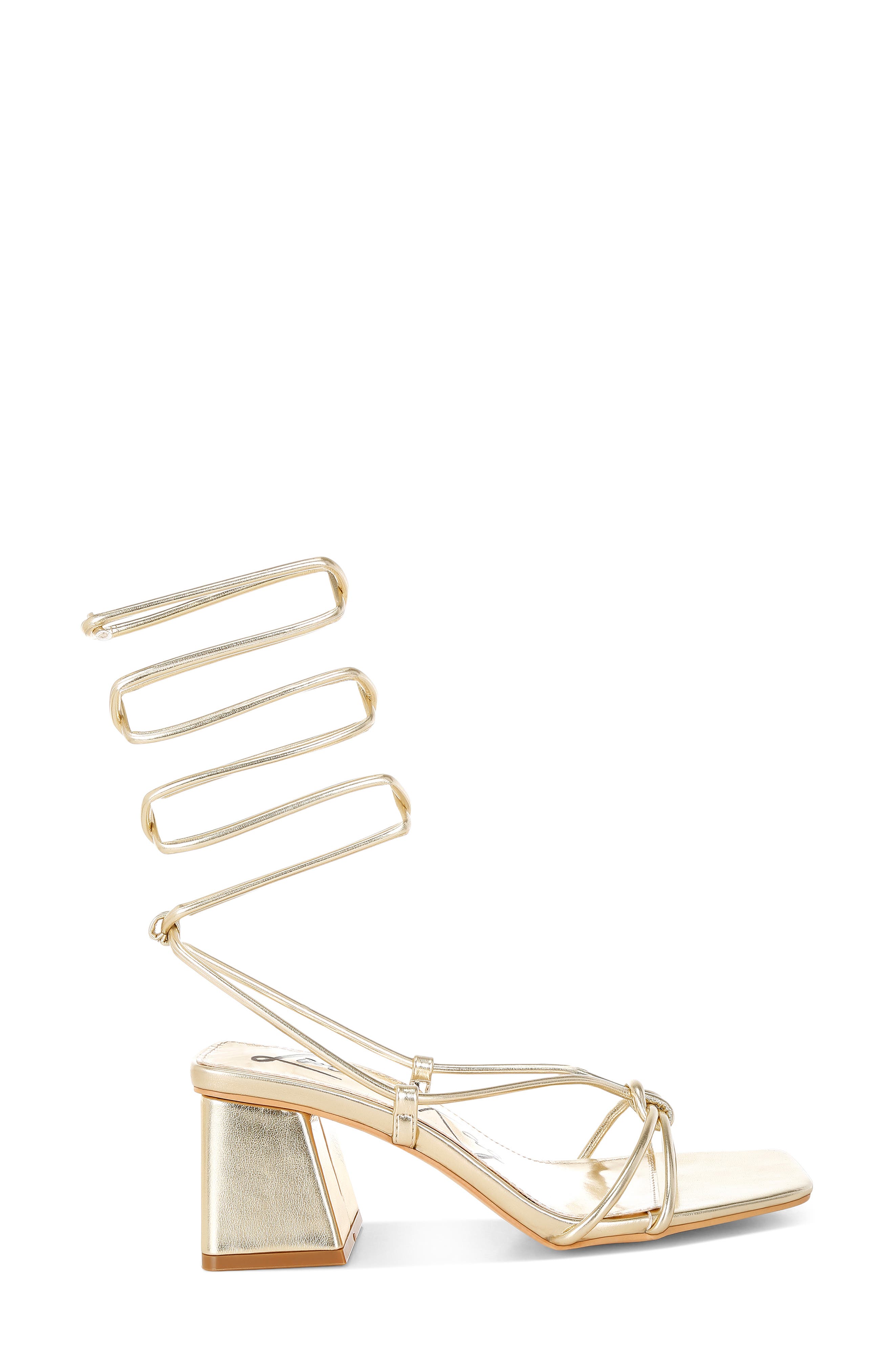 Spruce Dessert Ankle Wrap Sandal, Alternate, color, GOLD