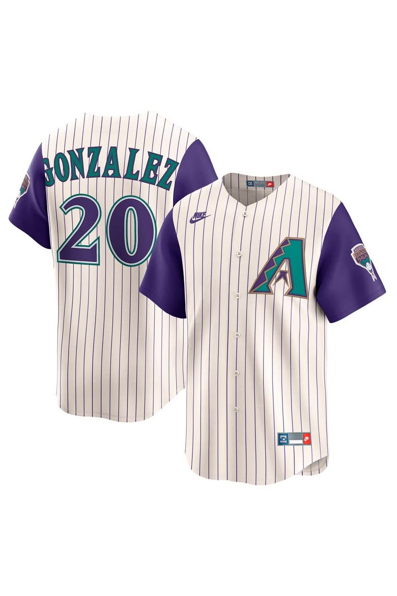 Men's Nike Luis Gonzalez Cream Arizona Diamondbacks Throwback