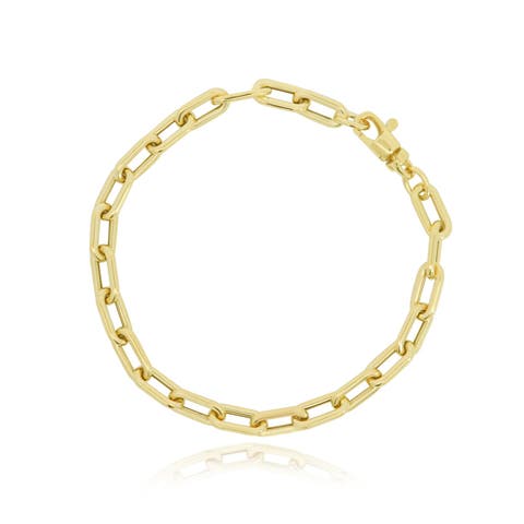 Rounded Rectangle Paperclip Bracelet