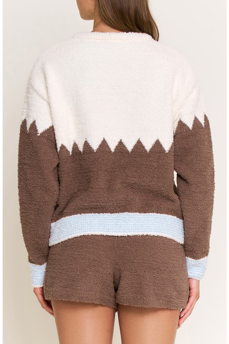 Ready to Unwind Chenille Pajamas, Alternate, color, CAFE CHEVRON