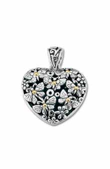 SAMUEL B. Floral Heart Pendant