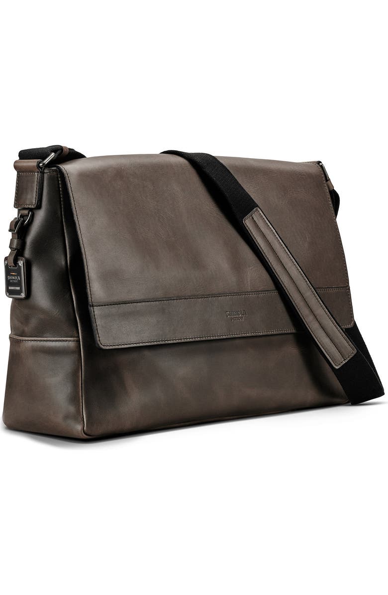 Shinola Leather E/W Messenger Bag, Alternate, color,