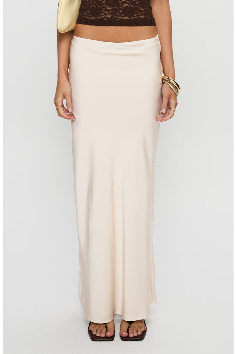 Haley Satin Maxi Skirt, Main, color, CHAMPAGNE