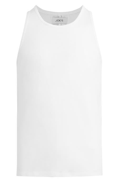 Joe's Bespoke Cotton Tank In Optic White