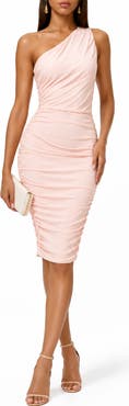 BY DESIGN One-Shoulder Body-Con Midi Dress