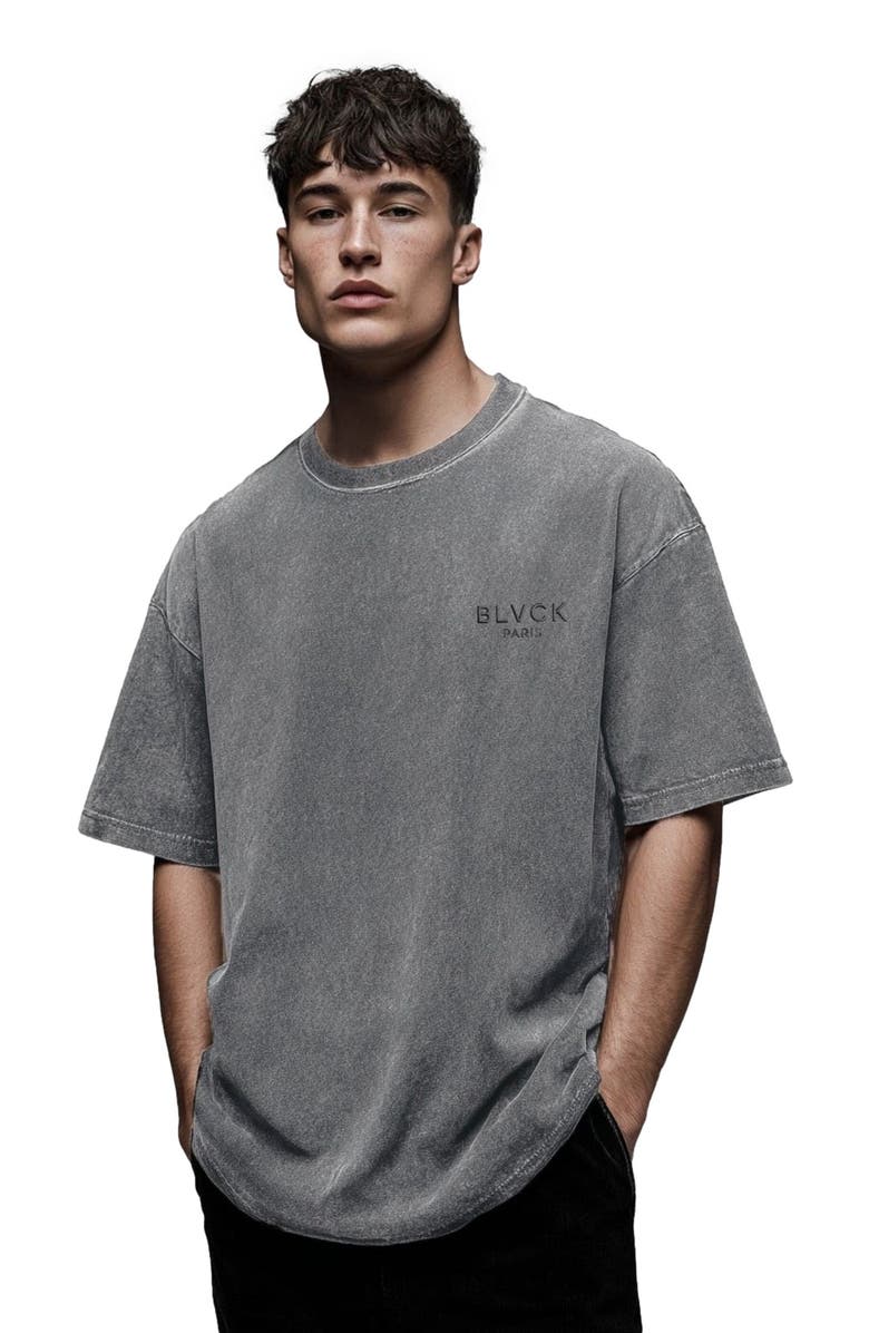 Blvck Acid Wash Tee, Main, color, Grey