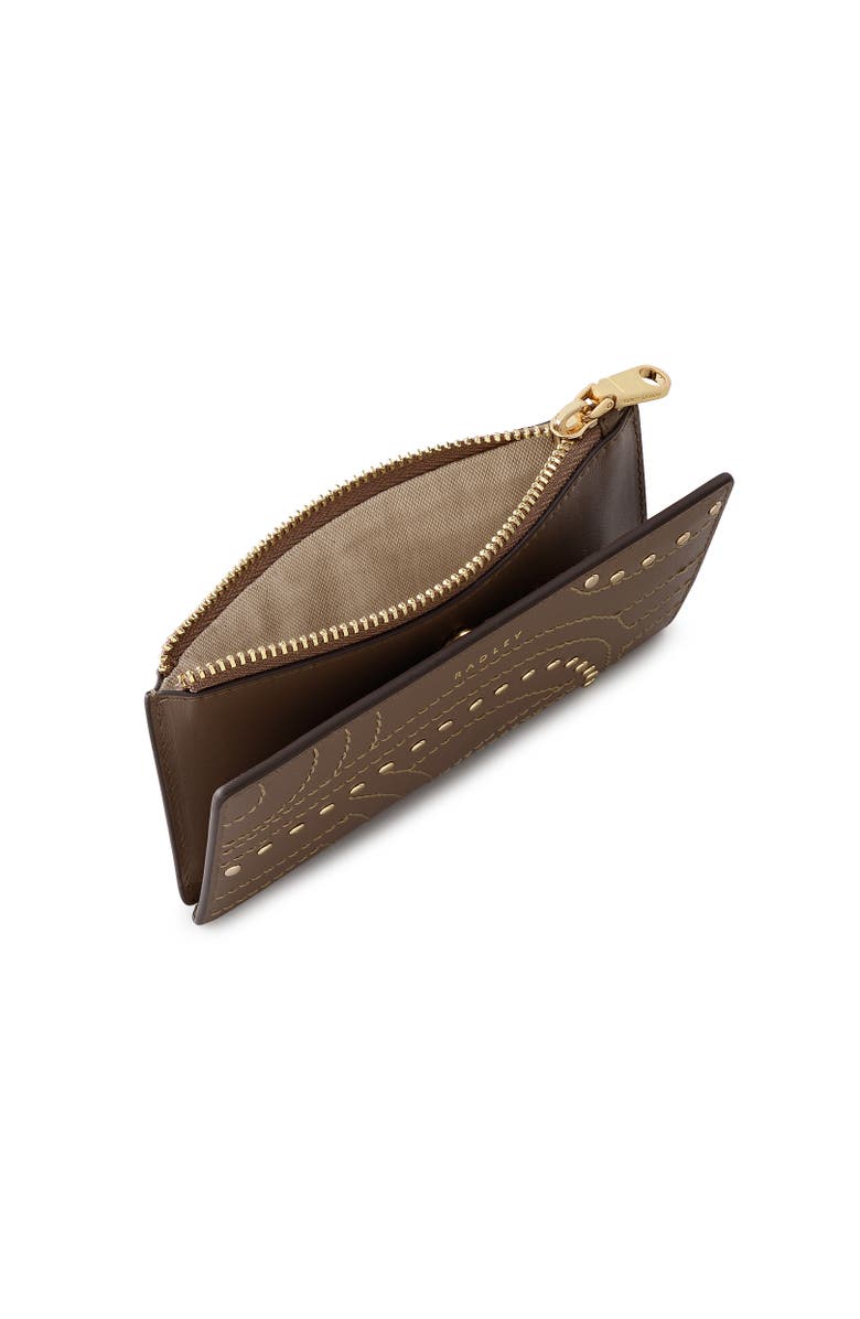 Radley Coin Street - Stud Medium Ziptop Wallet, Alternate, color, Coffee