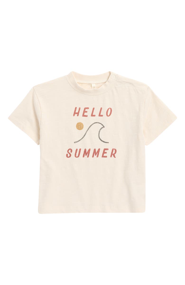 Rylee + Cru Kids' Hello Summer Graphic T-Shirt, Main, color, 