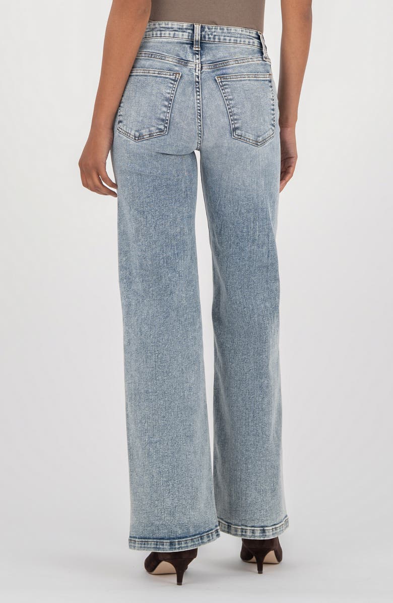 KUT from the Kloth Sienna High Waist Relaxed Straight Leg Jeans, Alternate, color, Accredited W/Me