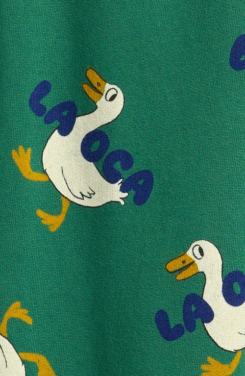 Bobo Choses Kids' La Oca Cotton Sweatpants In Green