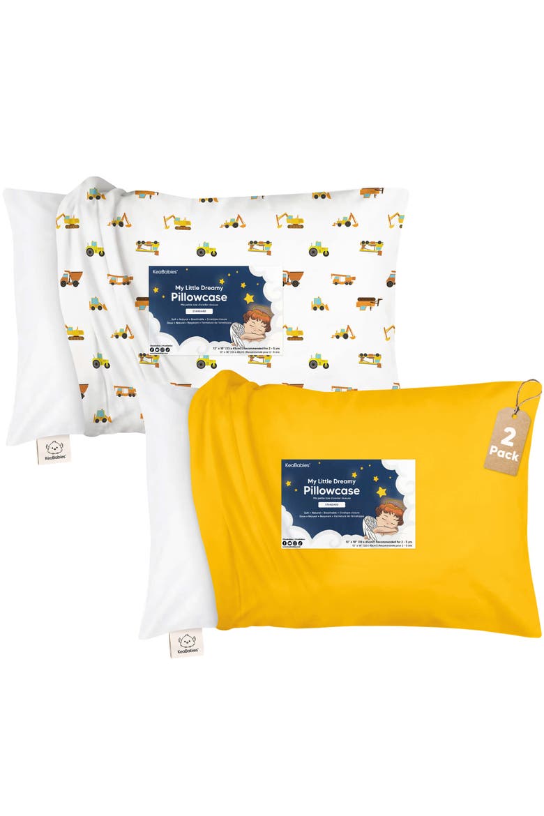 2-Pack Toddler Pillowcase 13X18", Main, color, Construction
