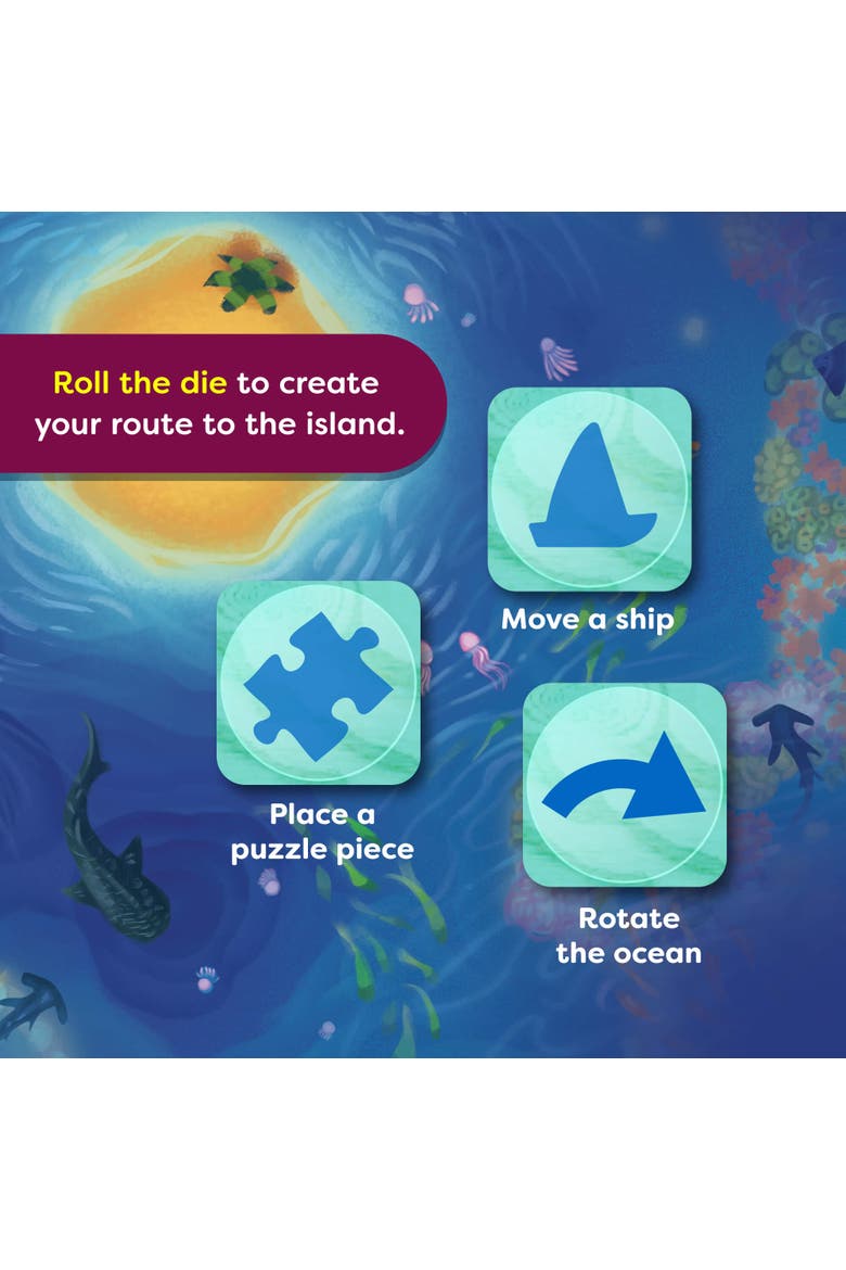 Game Meets Puzzle - Ocean Twist, Kids Board Game, Alternate, color, Blue Multi