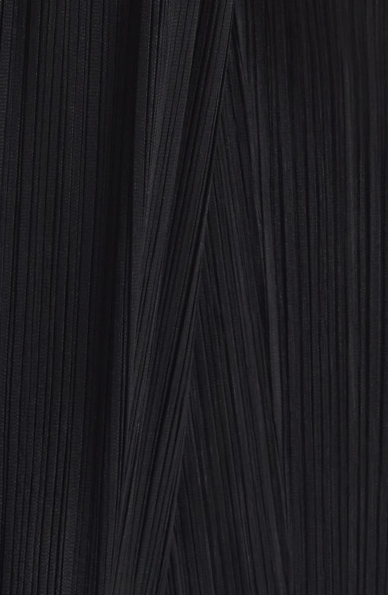 Pleats Please Issey Miyake Monthly Color February Pleated Straight Leg Pants, Alternate, color, Black