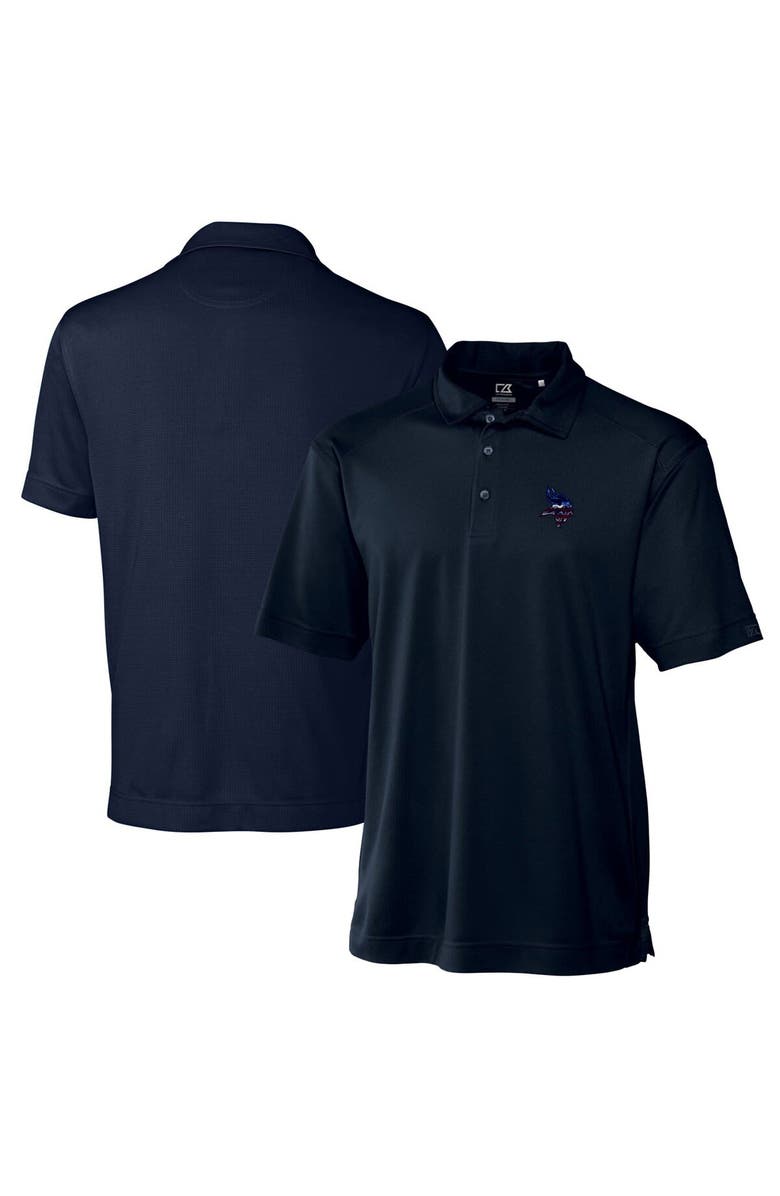 Cutter & Buck Men's Cutter & Buck Navy Minnesota Vikings Big & Tall DryTec Genre Textured Solid Polo, Main, color,