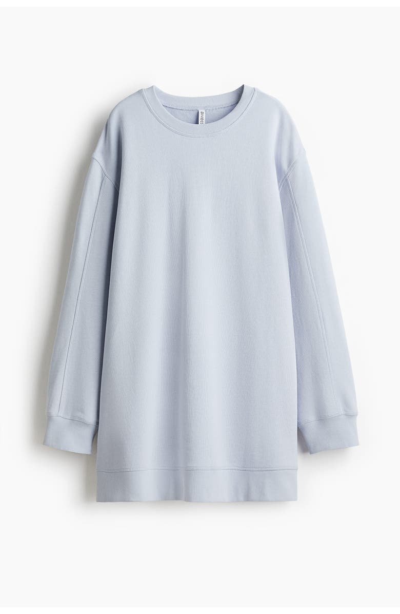 H&M Sweatshirt Dress, Main, color, Light Blue