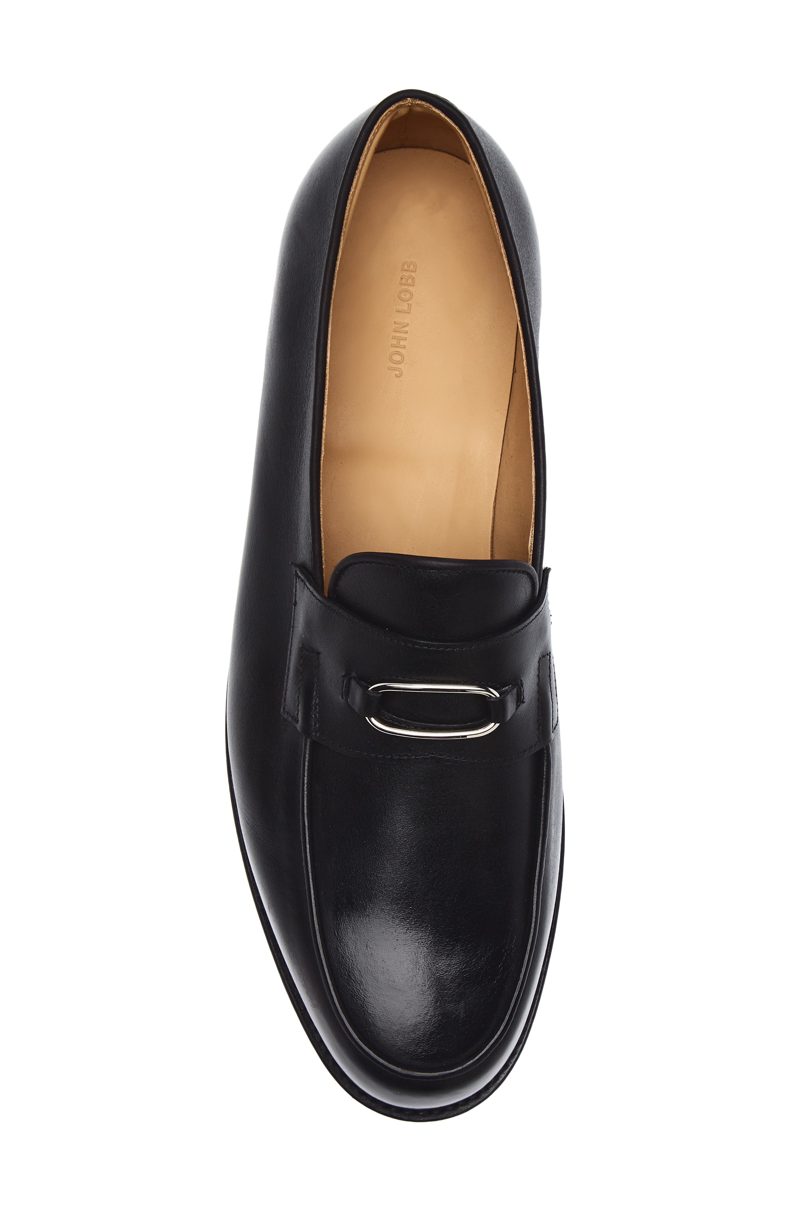 John Lobb Lopez Ring Penny Loafer, Alternate, color, Black