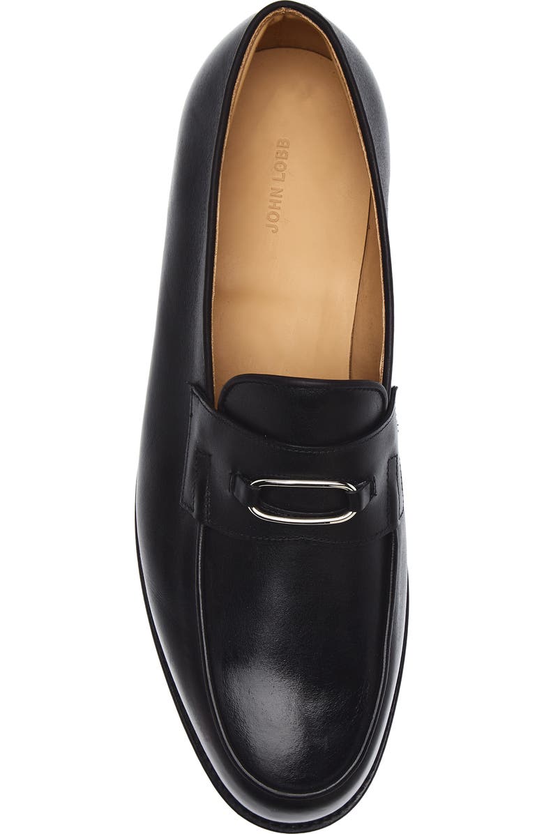 John Lobb Lopez Ring Penny Loafer, Alternate, color, Black