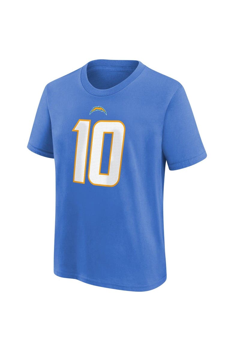 Youth Nike Justin Herbert Powder Blue Los Angeles Chargers Player Name & Number T-Shirt, Alternate, color, Powder Blue