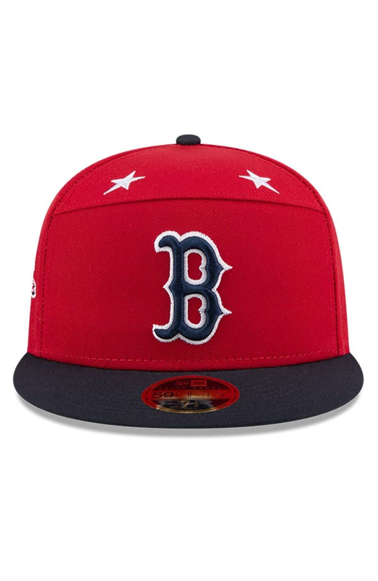 New Era Men's New Era Red/Navy Boston Red Sox 2025 MLB All-Star Game Side Patch 59FIFTY Fitted Hat, Alternate, color, Red