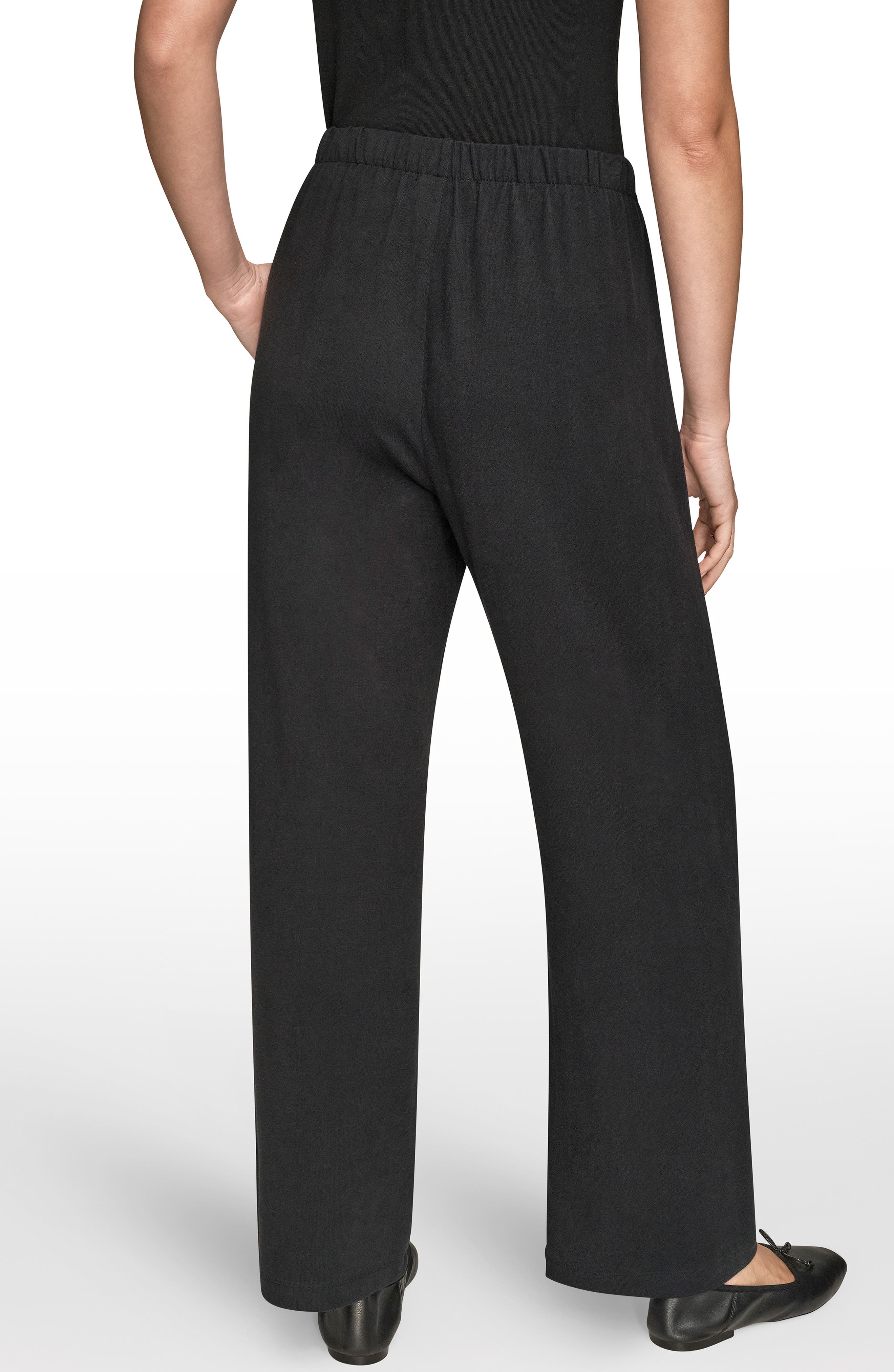 High Waist Wide Leg Pull-On Pants - image 2