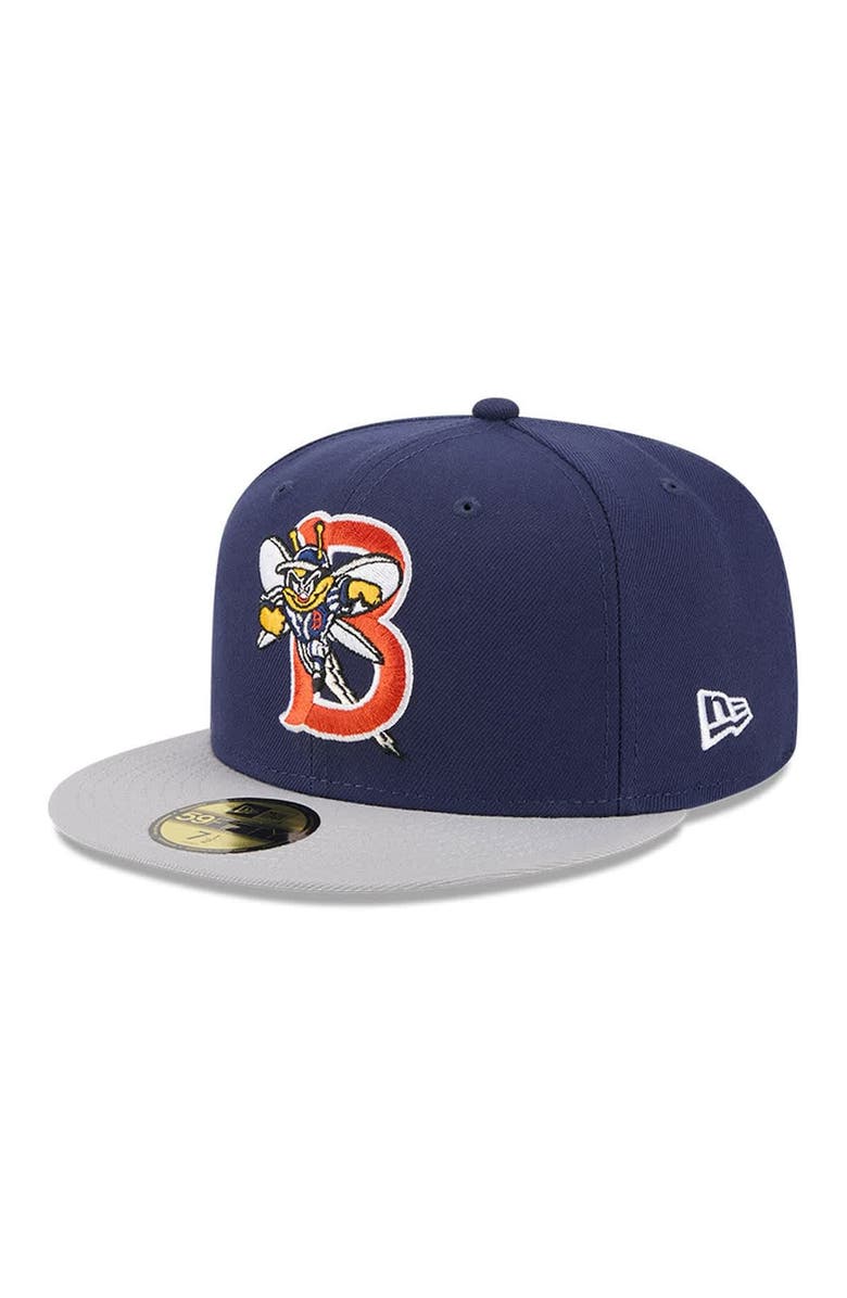 New Era Men's New Era  Navy Binghamton Rumble Ponies Theme Nights 59FIFTY Fitted Hat, Main, color, 