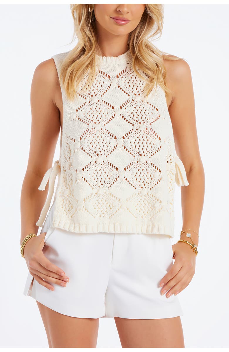 Bishop + Young Provence Side Tie Sweater, Main, color, Sand