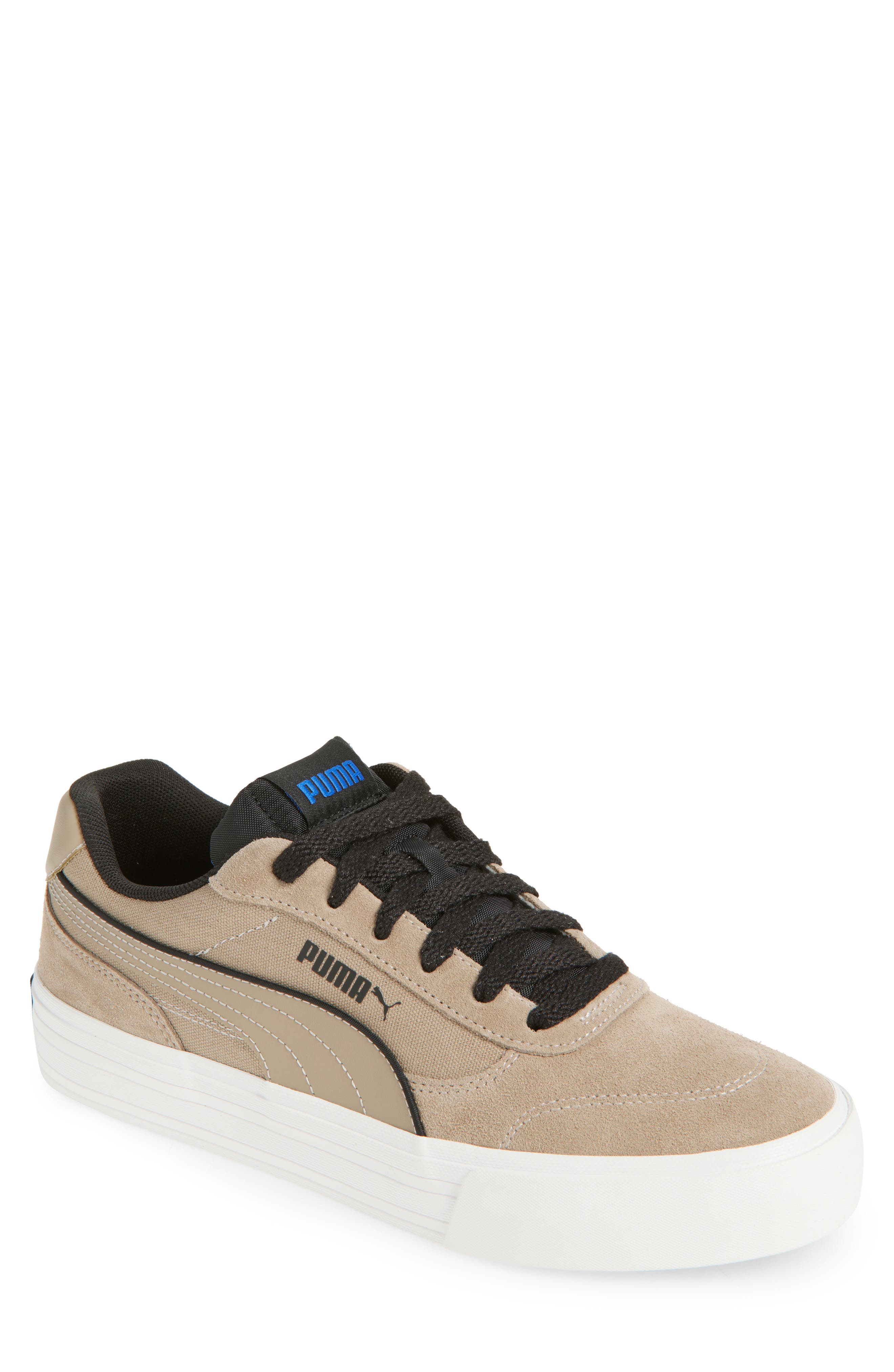 PUMA Court Classic Vulc Sneaker, Main, color, Ice Coffee/ Puma Black/ Blue