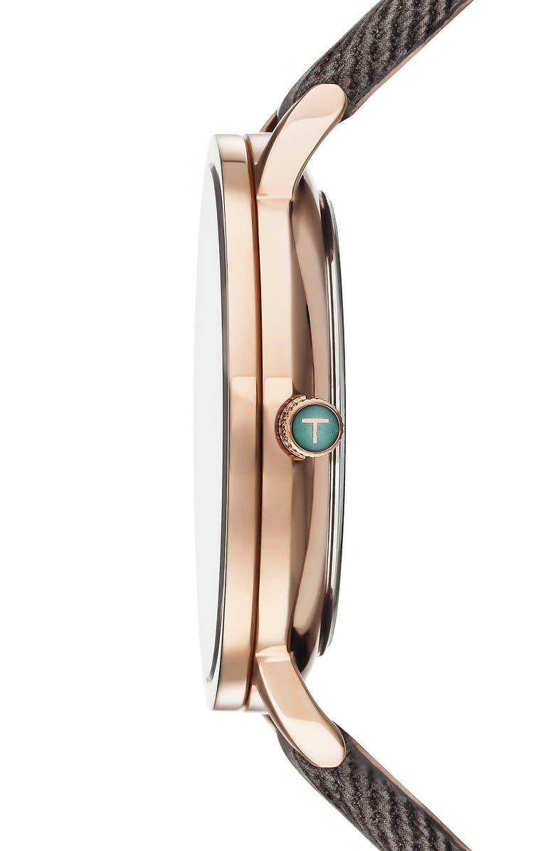 Ted Baker London Brit Multifunction Textured Canvas Strap Watch, 42mm, Alternate, color,