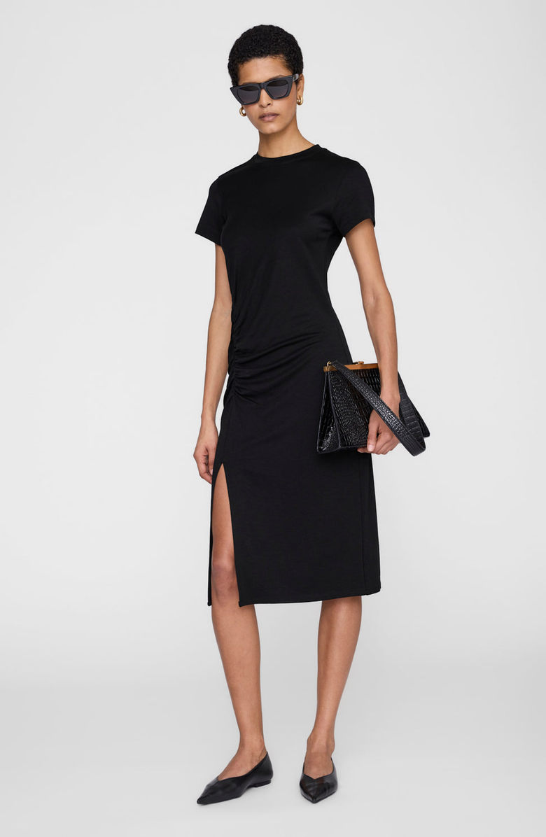 ANINE BING Vida Dress, Main, color, Black