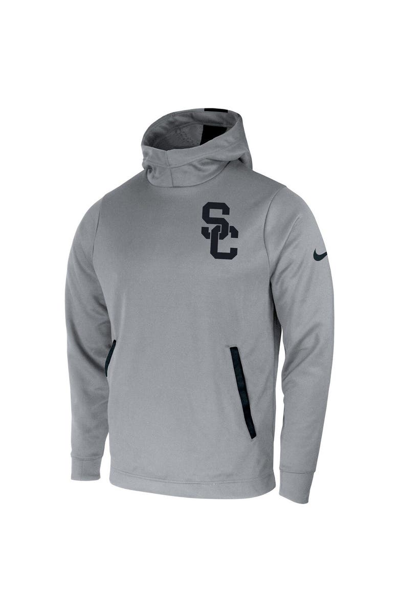Nike Men's Nike Gray USC Trojans 2-Hit Performance Pullover Hoodie, Alternate, color, 