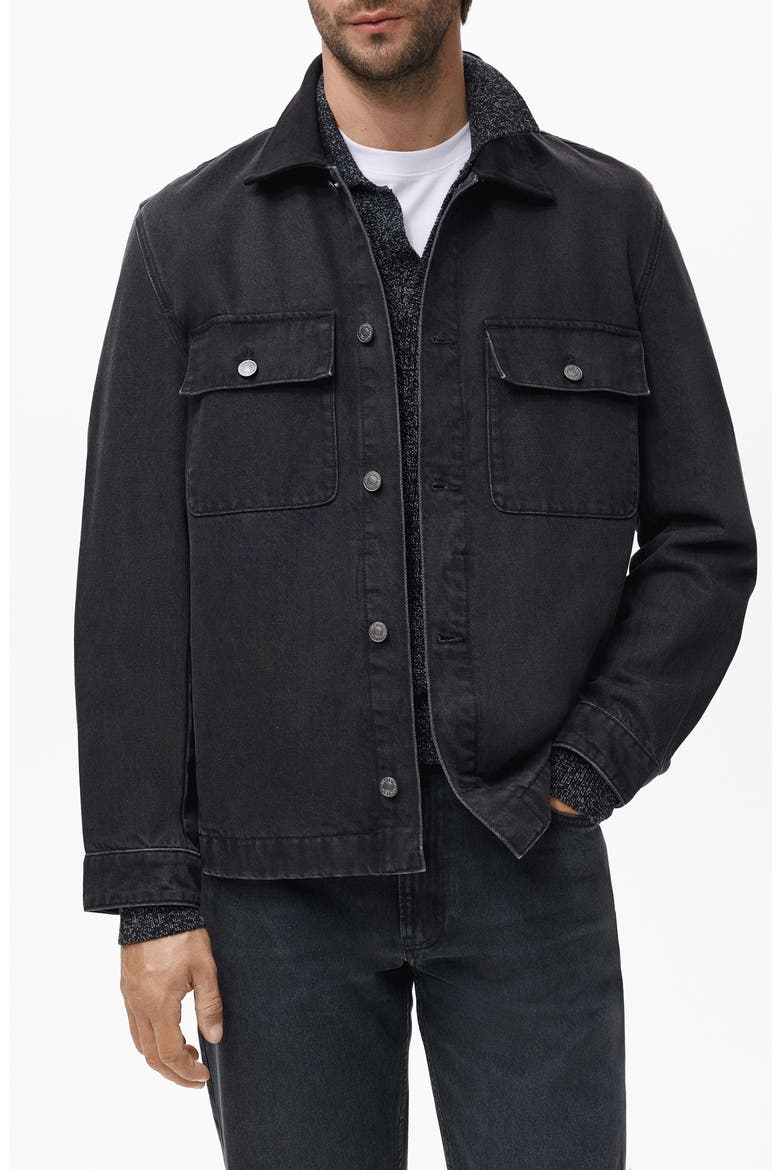 Denim Jacket, Main, color, BLACK DENIM