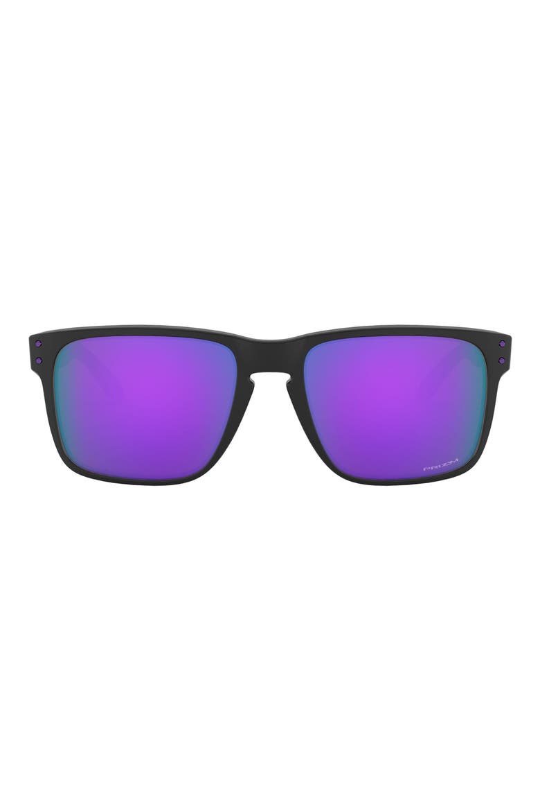 Holbrook™ XL 59mm Gradient Keyhole Sunglasses, Main, color, MATTE BLACK/ PRIZM VIOLET