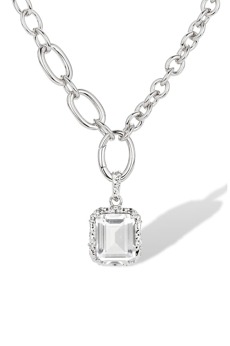 Crystal Lava Necklace, Alternate, color, Crystal Clear