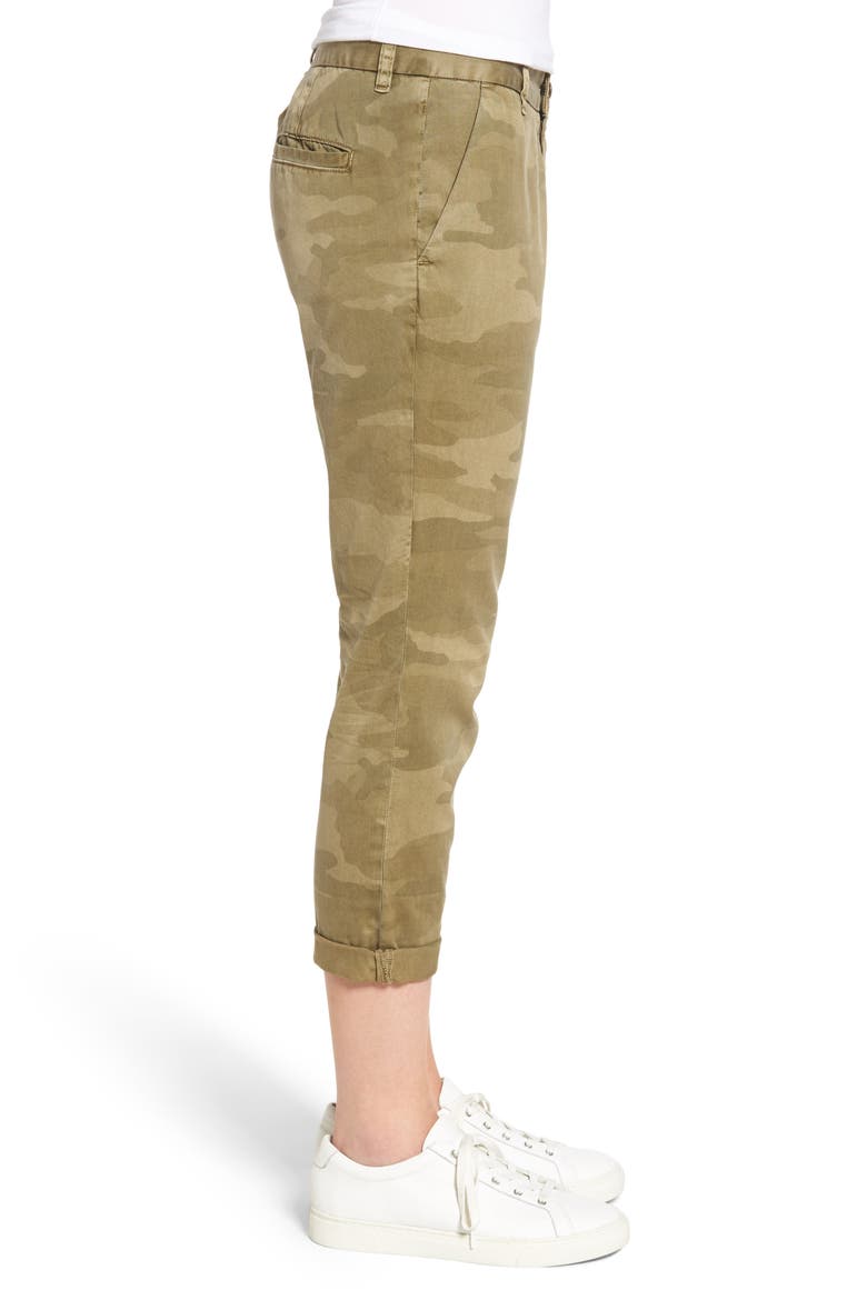 'The Buddy' Print Twill Trousers, Alternate, color, ARMY CAMO