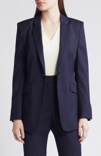 Hugo Boss Janeri Blazer In Sky Captain