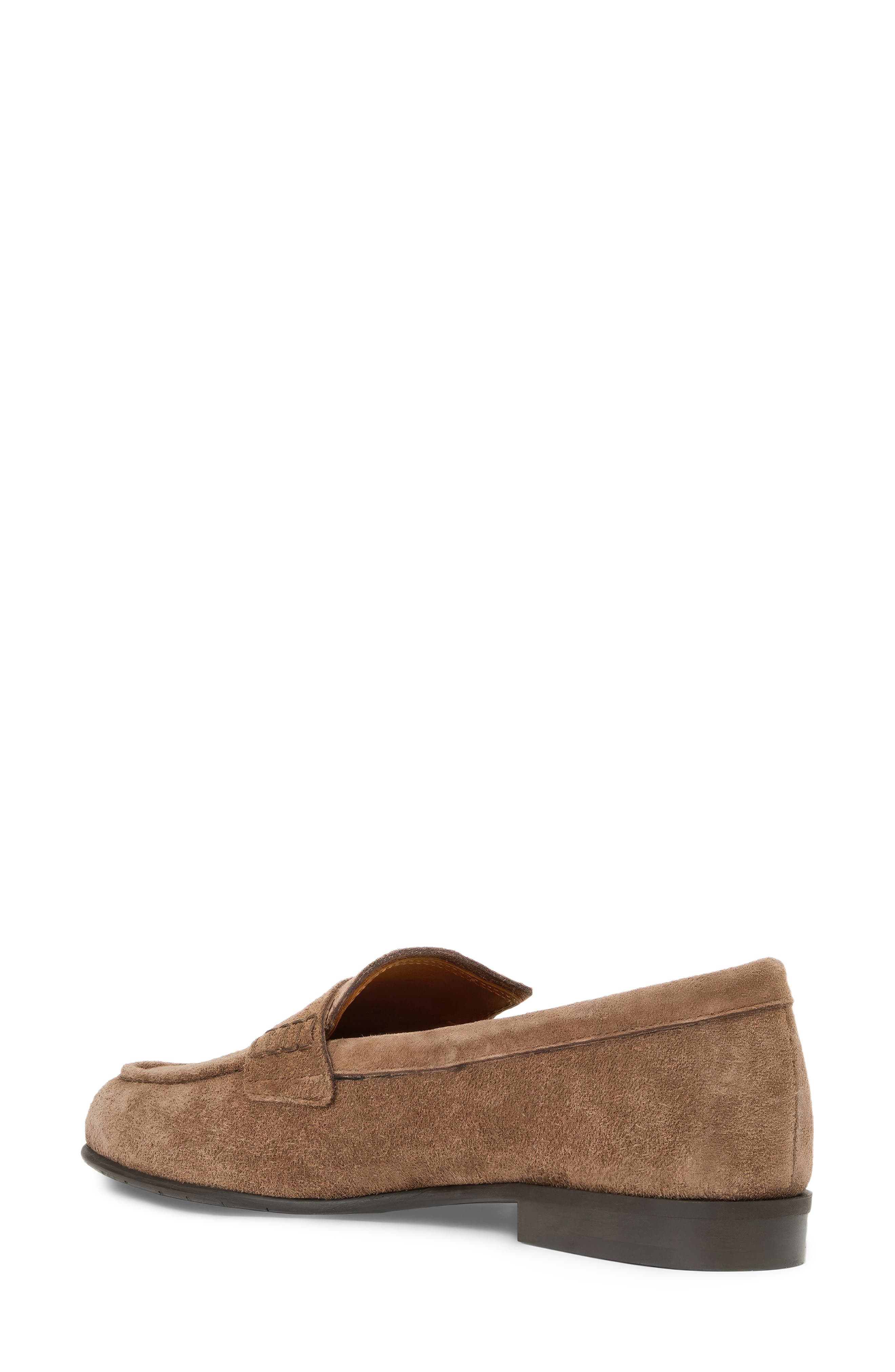 Ellis Penny Loafer, Alternate, color, AMARETTO SUEDE